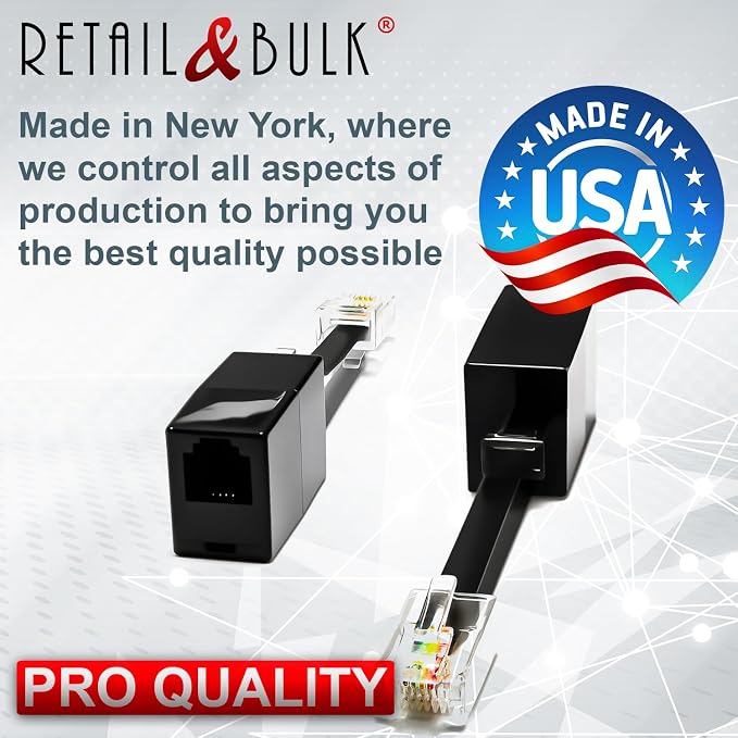 1-Pack RJ11 to RJ45 Adapter Phone Line to Ethernet – RJ11 Female to RJ45 Male - Image 5