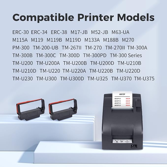 MYCARTRIDGE Compatible Ribbon Cartridge Replacement ERC30 ERC-30 ERC 30 34 38 - Image 2