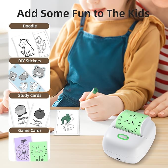 ORGSTA Sticker Printer Mini Printer S002 PrintPods Bluetooth Portable Sticker - Image 4