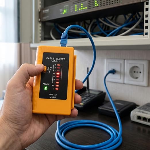 Network Cable Tester for RJ11/RJ12/RJ45, LAN Ethernet Tester for Cat5 Cat5e - Image 8