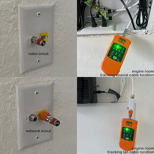 8-Way Coaxial Cable Mapper Locator Toner Tracer, Circuit Tester, Coax Wire - Image 5