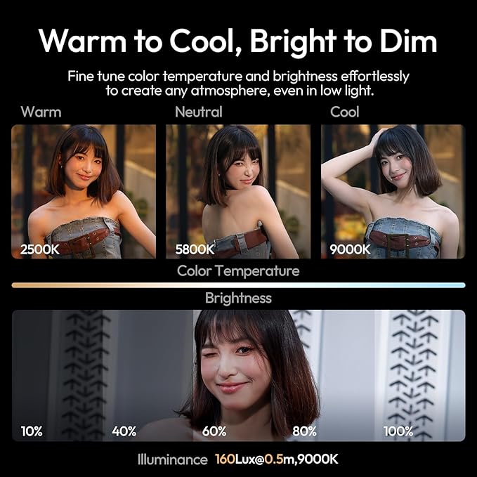 ULANZI ML05 Phone Light, Dual-Sided Magnetic Cell Phone Selfie Lights - Image 7