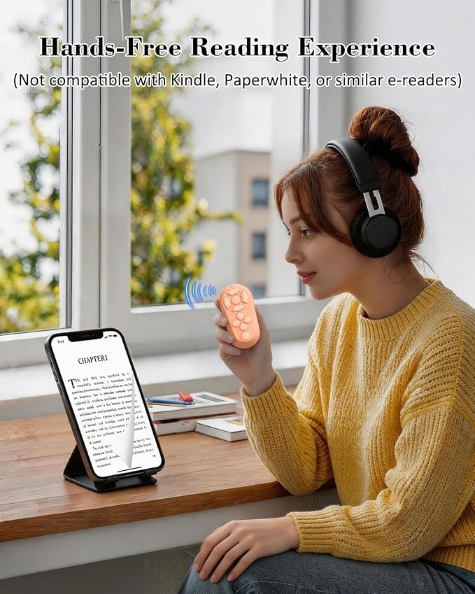 Bluetooth Remote Controller for TikTok Scrolling/Camera/Video Recording/Kindle - Image 5