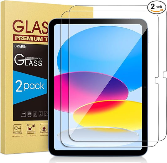 SPARIN Screen Protector for iPad A16 2025 11th /10th Generation 2022, 2 Pack by SPARIN
