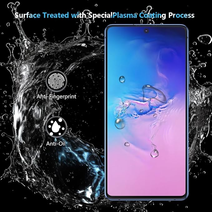 2 Pack Compatible with Samsung Galaxy S10 4G screen protector Tempered Glass - Image 5