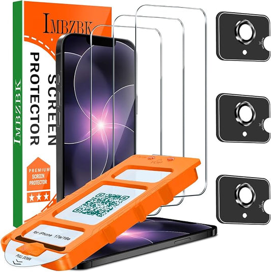 IMBZBK 3 Pack Screen Protector for iPhone 17e / iPhone 16e Accessories by IMBZBK