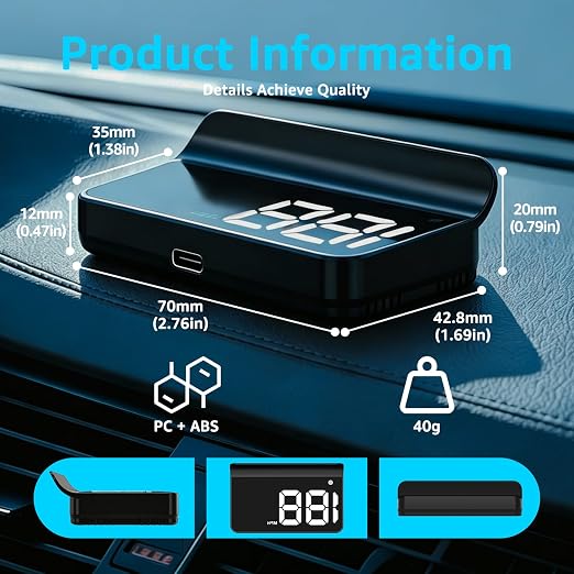 Heads up Display for Cars, Car HUD, Head up Display for Car, Digital GPS HUD - Image 7