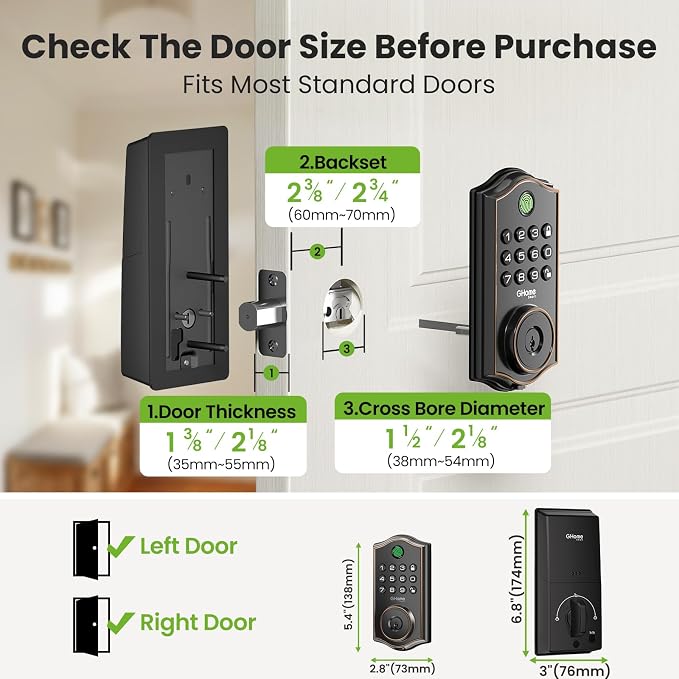GHome Smart Fingerprint Door Lock - Image 8