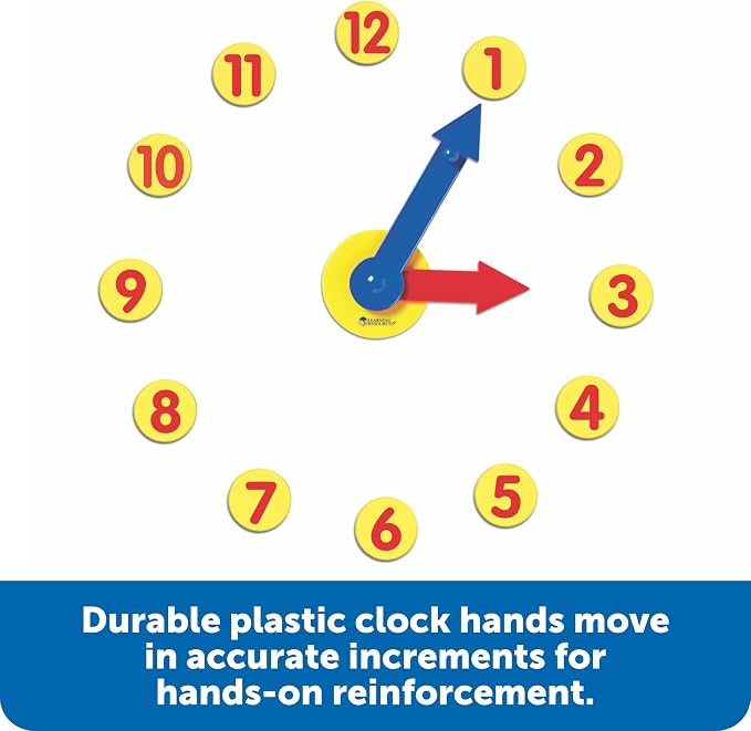 Learning Resources Magnetic Time Activity Set, Homeschool, Time Telling - Image 3