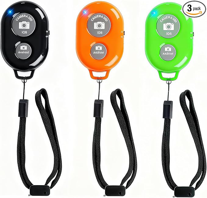 Wireless Remote Shutter for Cellphones and Tablets, AOQIYUE Bluetooth Remote by EszkozTA