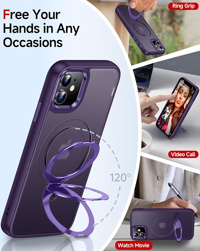 LeYi for iPhone-11 Case, with Stand for Magsafe Cover Funda para i Phone - Image 2