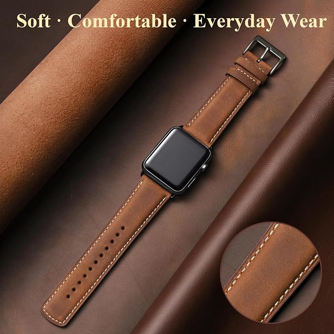 SUNFWR Leather Bands Compatible - Image 2