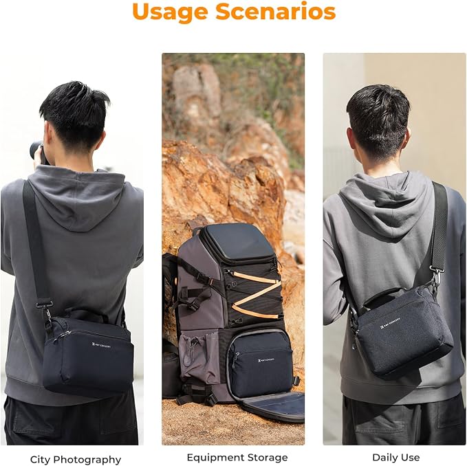 K&F CONCEPT Camera Sling Bag Small Crossbody Camera Case DSLR/SLR/Cute Compact - Image 8