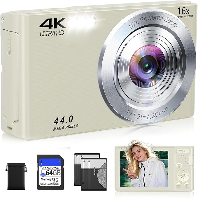 Digital Camera, Upgraded FHD 4K Digital Camera by CEYE