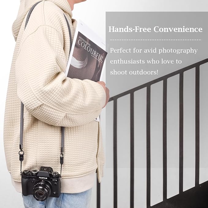 VOVMOEYA Nylon Braided Camera Rope Strap, Camera Neck Shoulder Strap - Image 3