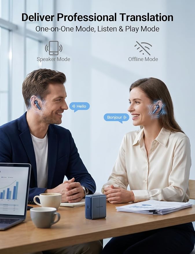 Timekettle W4 Translation Earbuds, Bone-Voiceprint Sensor - Image 3