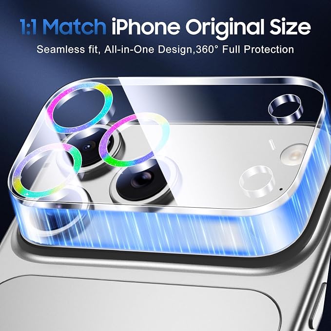UniqueMe Compatible for 3 Pack iPhone 17 Pro Camera Lens Protector - Image 5