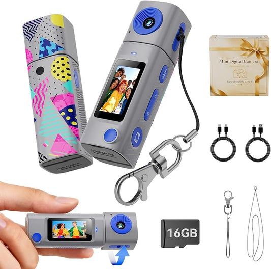 Mini Keychain Digital Camera:2K Digital Mini Camera by AUCAKUStory