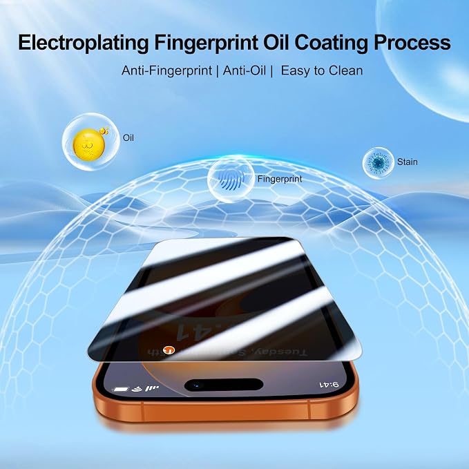 QHOHQ 3 Pack Privacy Screen Protector - Image 7