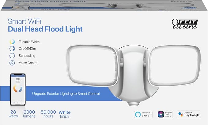 Smart WiFi Dual Head LED Flood Light - Image 4