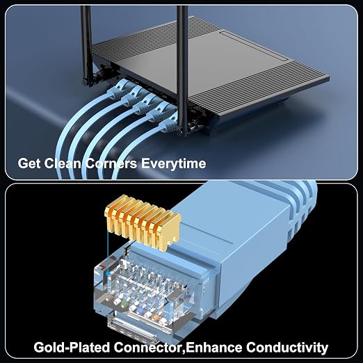 Cat 6 Ethernet Cable 5ft Flat Internet Network Cables - Image 5