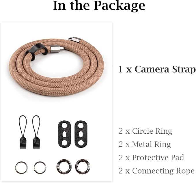 VOVMOEYA Nylon Braided Camera Rope Strap, Camera Neck Shoulder Strap - Image 7