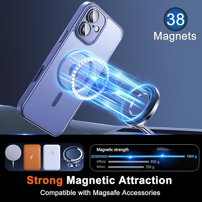 for iPhone 16 Plus Case with Privacy Screen Protector and Camera Protection - Image 3
