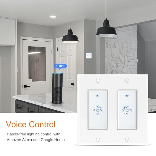 Smart Switch4 Pack, Double Smart Light Switch, Milfra in-Wall WiFi Smart Switch - Image 8