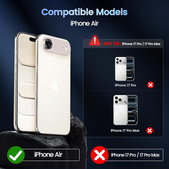 CACOE Camera Lens Protector for iPhone Air - Image 7