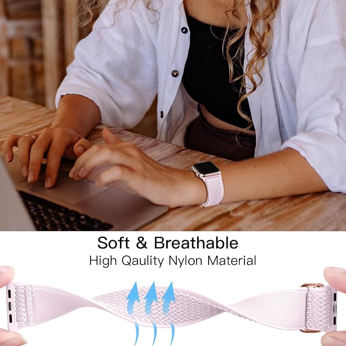 Lerobo Stretchy Nylon Solo Loop Band, Compatible - Image 4