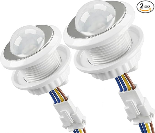 2 Pack PIR Motion Sensor Light Switch, AC 110-240V Adjustable LUX Light by Unknown