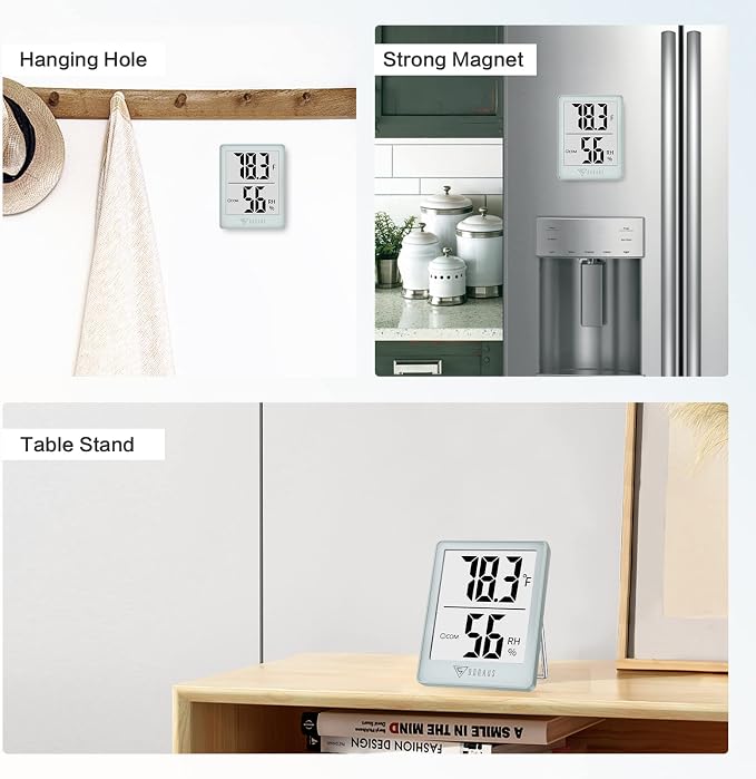 DOQAUS Digital Hygrometer Indoor Thermometer Humidity Gauge Room Thermometer - Image 7