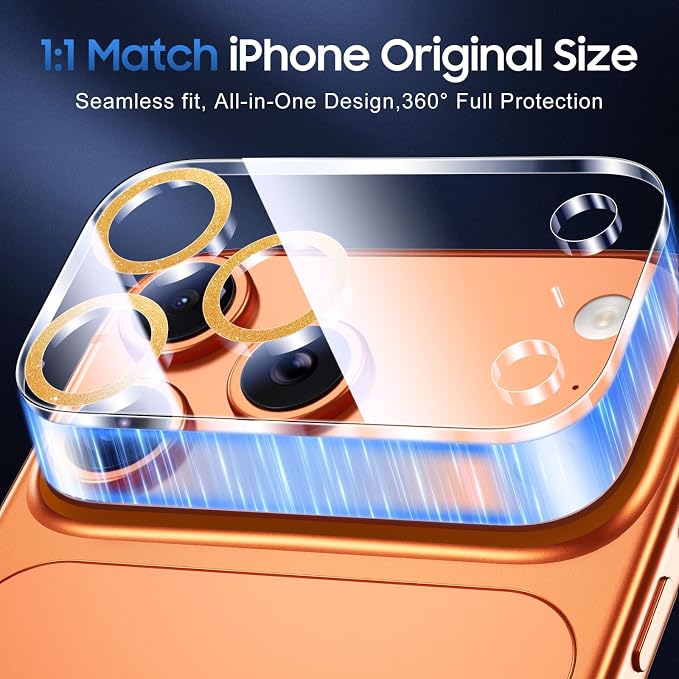 UniqueMe Compatible for 3 Pack iPhone 17 Pro Camera Lens Protector - Image 5