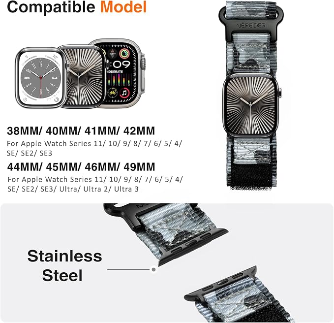Nereides Compatible with Apple Watch Series 11 Band Series - Image 4