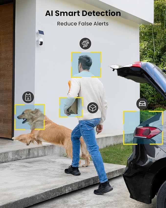 ieGeek Solar Camera Outdoor Wireless, 2K WiFi Outside Cameras - Image 6