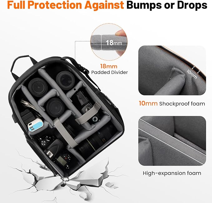 Cwatcun Professional Camera Backpack - Image 3