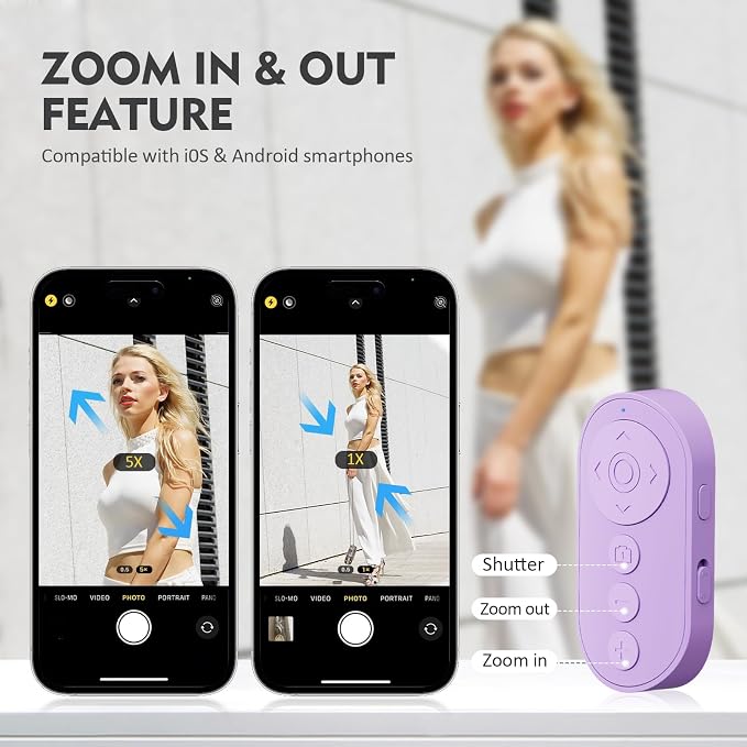 Remote Control for TikTok, Wireless Remote Camera Shutter - Image 2