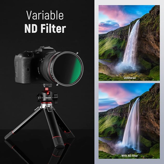 NEEWER 2 in 1 43mm Variable ND Filter ND2–ND32&CPL Filter No X Cross/30 Layer - Image 6