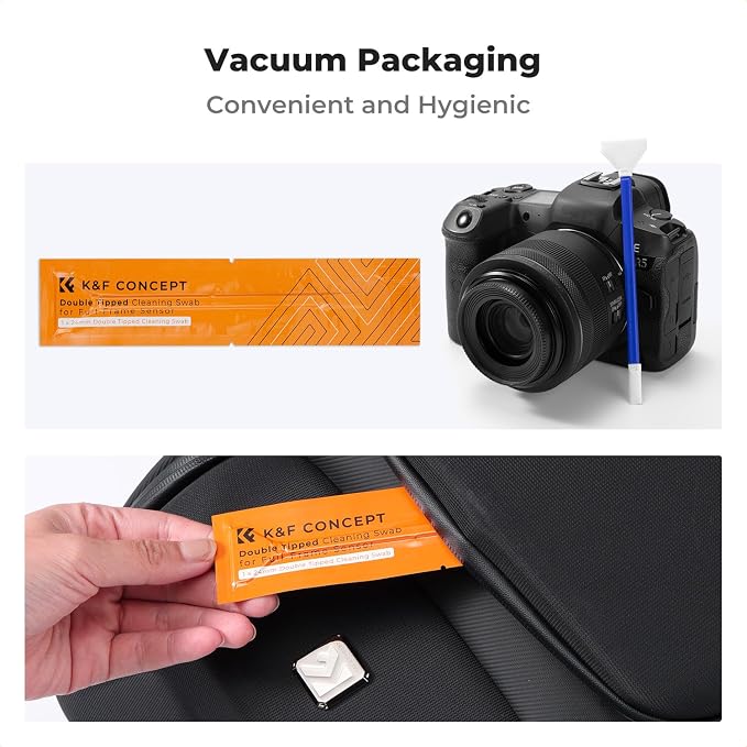 K&F CONCEPT 2-1 24mm Full Frame Sensor Cleaning Swab, Viewfinder Cleaning Swab - Image 7