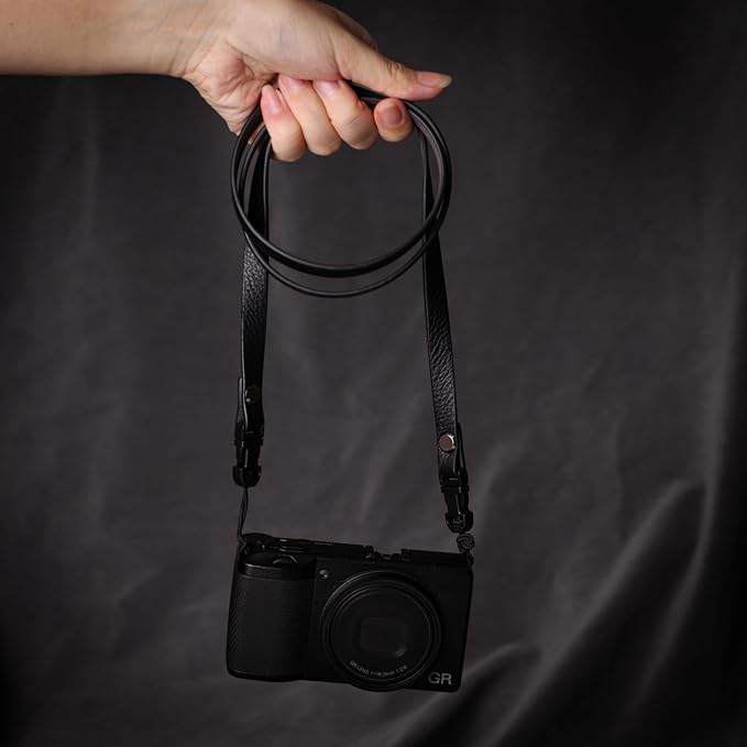 Vintage Minimalist Leather Camera Neck Shoulder Strap - Image 9