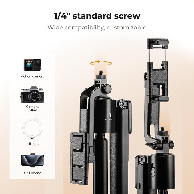 K&F CONCEPT 71“ Face Tracking Tripod, Auto Face Tracking Selfie Stick, Auto - Image 4