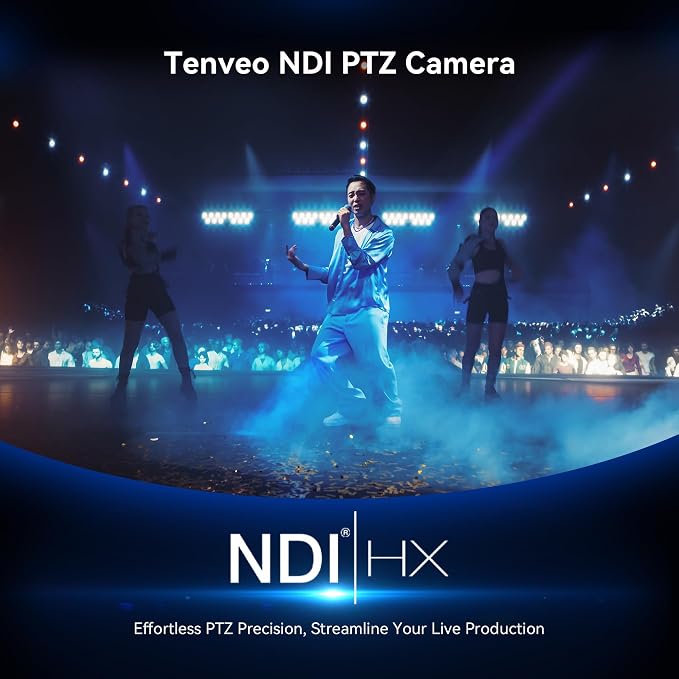 Tenveo NDI PTZ Camera AI Auto Tracking SDI/HDMI/USB3.0/LAN 30X Optical+8X - Image 4
