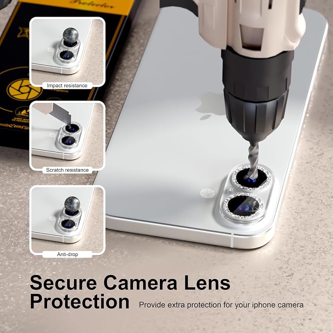 for 6 Pack iPhone 17 / iPhone 16 / iPhone 16 Plus Camera Lens Protector 9H - Image 4