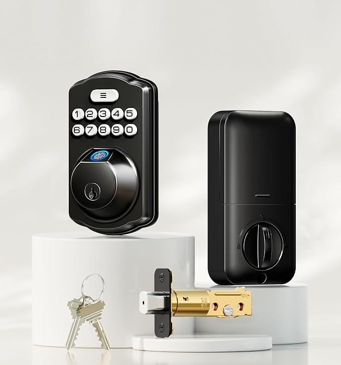 Veise KS02A Fingerprint Keyless Entry Door Lock, Auto Lock, Electronic Keypad - Image 14