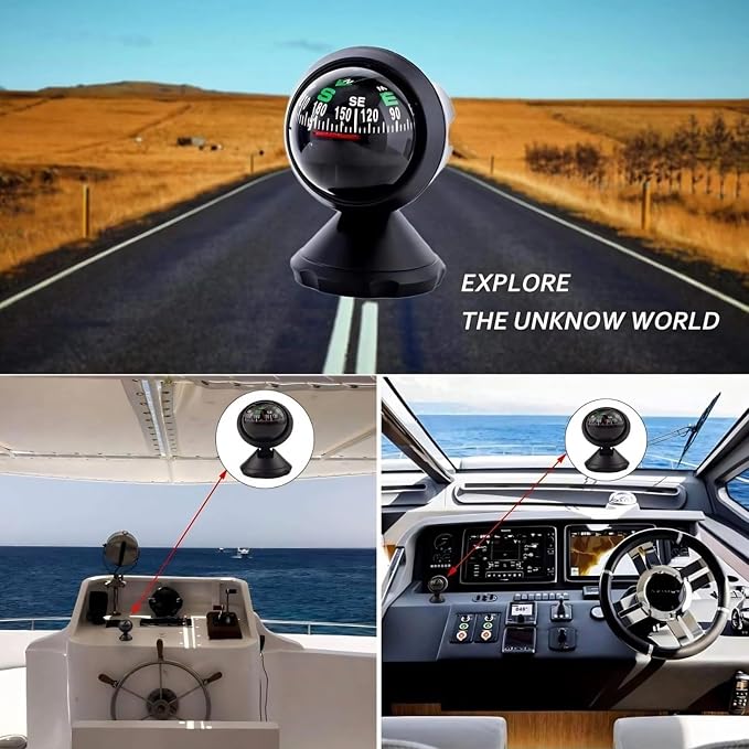 Car Compass, Night Vision Electronic Digital Compass, Direction Guidance - Image 5