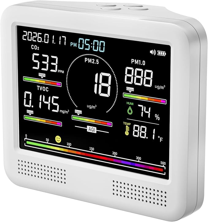Indoor Air Quality Monitor for Home, CO2 Detector by Unknown