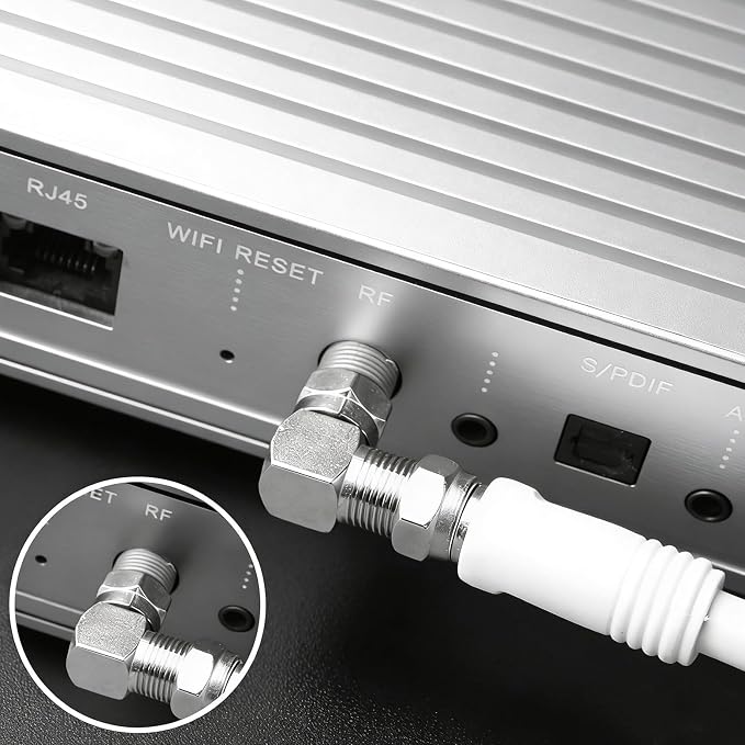 Right Angle Coaxial Connector, Wall Plate, Satellite Receiver - Image 5