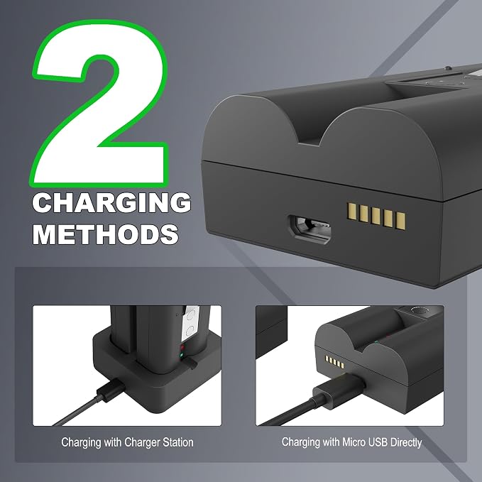 4-Pack Replacement Battery for Ring Doorbell - 6040mAh Rechargeable Camera - Image 4