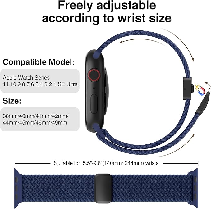 Braided Stretchy Band Compatible - Image 2