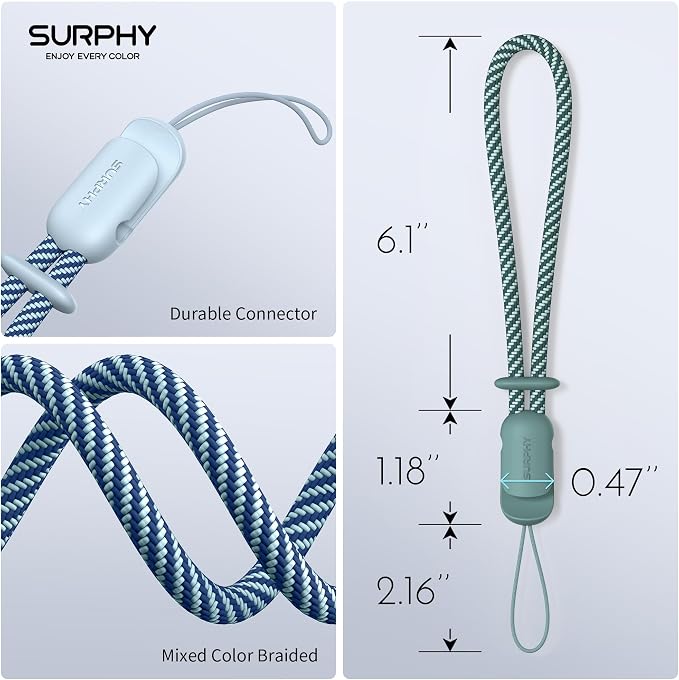 SURPHY 2 Pack Phone Lanyard for Cellphone Case, Phone Wrist Strap for Case - Image 3